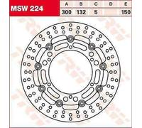 Yamaha SR 400 2014-2016 TRW Disque De Frein Flottant Rond MSW224