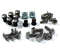 Yamaha TDM 850 1996-2001 Inox Tête de fourche Boulon & Vent pare-brise Fixations Kit TDM850