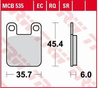 Jeu de plaquettes de frein TRW MCB535