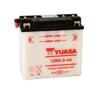 Yuasa Batterie de moto 12N5.5-4A 12V 5,5 Ah Conventionnelle Noir
