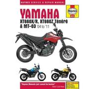 Yamaha Xt660 & Mt-03 (04 - 11) Haynes Repair Manual