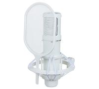 YAMAHA YCM705 Microphone à Condensateur - Qualité studio, large membrane 1", PAD -10/-20 dB, filtre passe-haut, réponse en fréquence de 20 Hz à 20 kHz, accepte les niveaux élevés - Blanc