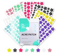 YAMAIDUO 408 PCS Patch Bouton Etoile, Naturel Absorption Pimple Patches Utilisation de Jour et de Nuit 2 en 1, Hydrocolloïde Patch Anti Bouton Acne Invisible avec L'huile Tea Tree L'acide Salicylique