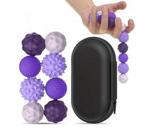 YAMAIDUO Lot de 8 Jouet Magnétiques Anti Stress, Fidget Toys Magnétiques avec Manchons en Silicone, Jouets Sensoriels Fidget Toys Anti Stress pour Fidget TDAH, Autisme, Cadeau Enfants Adultes, Violet