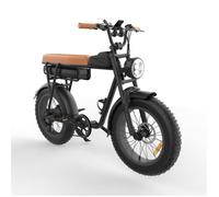 YAMALI FXH-006 Vélo électrique, Brun, Moteur 350W, Batterie lithium 48V, Vitesse maximale 25KM/H, autonomie électrique pure 40KM