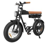 Yamali Fxh-006 Vélo Électrique, Moteur 350 W, Batterie 48v 18ah, Pneus Larges 20 X 4 Pouces, Vitesse Maximale 40 Km/H, Autonomie 50 Km,Freins À Disque Mécaniques Avant Et Arrière, Écran Lcd - Marron