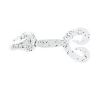 YAMAMOTO Double Tail Hula Grub Appât, Clear Black Flake