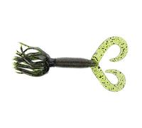 YAMAMOTO Double Tail Hula Grub Appât, Watermelon Black Red Flake