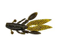 Yamamoto Gary 3.75 'Flappin' Hog Lot de 7 leurres de pêche réalistes en Plastique Souple avec Trois annexes Qui se déplacent Librement, Citrouille Verte Magique