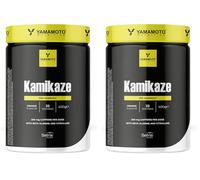 YAMAMOTO NUTRITION Kamikaze 400 grammes, Le Pré-Entraînement pour la Stimulation de l’Oxyde Nitrique, Saveur Orange (Lot de 2)