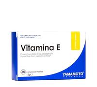 YAMAMOTO RESEARCH Vitamina E 60mg 60 Comprimés, Protection Cellulaire contre le Stress Oxydatif