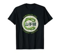 Yamanote Line Tokyo Japan Vintage Train Serpent Souvenir T-Shirt Graphique avec Valeur