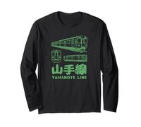 Yamanote Line Tokyo Train Japonais Kanji Souvenir Manche Longue