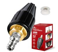 YAMATIC Buse turbo rotative pour nettoyeur haute pression, 4000 psi, 2,0 | Raccord rapide 0,6 cm | 100 °C d'eau chaude, compatible avec NorthStar, Mi-T-M, Pressure-Pro, Karcher, Generac, Simpson