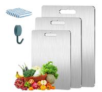Yamato Cutting Board,Yamato Pure Titanium Cutting Board for Kitchen, Double-Sided Food Grade Meat Cutting Board with Scratch-Resistant Knife-Friendly Surface (S: 29 * 20cm)