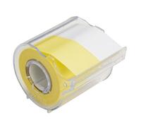ヤマト Yamato R-25CH-WY - Rouleau de ruban adhésif - Jaune et blanc - 25 mm x 10 m - Cutter inclus