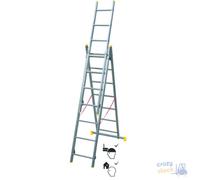 Yamato Scala 3 Rameps en Aluminium EN131 Usage Pro 10 Marches 622 Cm