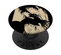 Yamauba Tying Kintaro's Topknot par Kitagawa Utamaro PopSockets PopGrip Adhésif