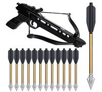 YAMAXUN Flèches D'arbalète en Aluminium De 6,3 Pouces avec Boulons À Fort Impact 50 Livres Et 80 Livres, pour Mini Arbalète Chasse Pistolet Précision Tir À l'arc, 24 Pack - Ne Contient Pas D'arbalète