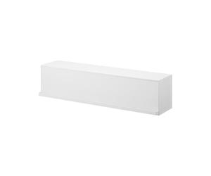 YAMAZAKI 10068 Tower Boîte de Rangement Murale, Blanc, Acier/Résine Pom/Polyester/Silicone/Résine ABS, Minimaliste, 60 x 15.7 x 14.6 cm (L x P x H)