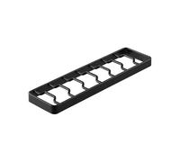 Yamazaki 1372 TOWER Rangement pour bols S, noir, Acier, minimaliste, 8,6 x 32 x 2,2 cm (L x L x H)