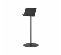 YAMAZAKI 1434 Smart Support de Tablette réglable en Hauteur, Noir, Acier/Résine ABS/Silicone, Minimaliste, 17x17x40.8-65.8 cm