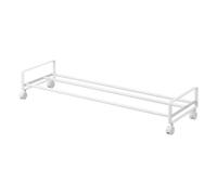 Yamazaki 1622 TOWER Shoe Rack with Casters, white, Steel/Nylon, 83.5 x 27.5 x 14.5 cm