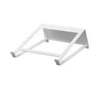 Yamazaki 1626 Tower 2~Way Laptop & Tablet Stand, White, Steel/Silicone, 21.3 x 26.5 x 10 cm