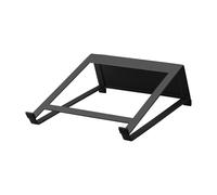 YAMAZAKI 1627 Tower 2Way Laptop & Tablet Stand, Black, Steel/Silicone, 21.3 x 26.5 x 10 cm