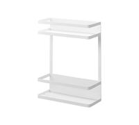 YAMAZAKI 1800 Tower Étagère latérale magnétique pour Machine à Laver, Blanc, Acier/Aimant/Silicone, Minimaliste, 11,5 x 28 x 40 cm (L x L x H)