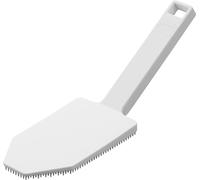 Yamazaki 1885 Tower Magnetic Silicone Sponge with Handle, White, Silicone/Nylon/Magnet, 6 x 19.5 x 6.5 cm