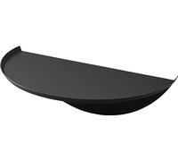 Yamazaki 1938 Tower Wall~Mounted Shelf Round, Black, Steel/ABS Resin, 40 x 22 x 11.7 cm