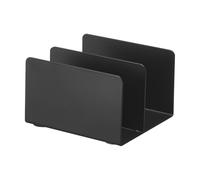 YAMAZAKI 1950 Tower Plateau Organisateur, Noir, Acier, Minimaliste, 8x7.5x5 cm