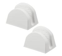 Yamazaki 1957 Tower Magnetic Silicone Pot Holders (Set of 2), White, Silicone/Magnet, 9.2 x 7 x 7.2 cm