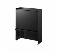YAMAZAKI 2010 TOWER 3~Tiered Seasoning Rack, black, Steel/POM Resin, 38 x 16.3 x 49.2 cm