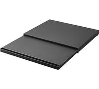 Yamazaki 2106 Tower Sliding Countertop Tray, Black, Steel/Polypropylene/Silicone, 45 x 39~64.5 x 4 cm
