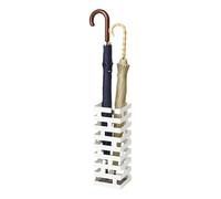 Yamazaki 2362 Brick Umbrella Stand, White, Steel, 15 x 15 x 43 cm