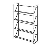 Yamazaki 2392 FRAME 4~Tiered Shoe Rack, black, Steel, 53 x 17.5 x 80 cm