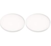 Yamazaki 2538 Tower Coaster Round, White, Silicone, 10 x 10 x 0.9 cm (Lot de 2)