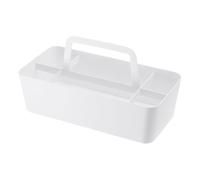 Yamazaki 2725 TOWER Boîte à outils, blanc, Acier/Silicone, minimaliste, 30 x 15 x 15 c m