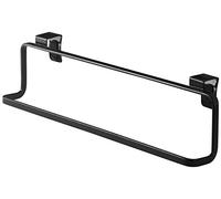Yamazaki 2747 Tower Kitchen Towel Hanger Wide, Black, Steel, 30 x 6.5 x 8 cm