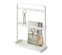 Yamazaki 2777 SMART Support de crochet de clé, blanc, Acier, minimaliste, 20 x 7.5 x 27 c m