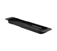 Yamazaki Tower Plateau de Baignoire Extensible BK, Résine ABS, Noir, Taille Unique
