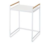 Yamazaki 3613 Tosca Appliance Rack, White, Steel/Wood, 36 x 30 x 47.5 cm