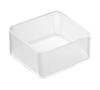 YAMAZAKI 3640 Tower Stackable Organizer S X2 Set, White, PS Resin, 8 x 8 x 3.7 cm