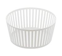 Yamazaki 3811 Tower Fruit Basket Deep, White, Steel, 21.5 x 21.5 x 10 cm