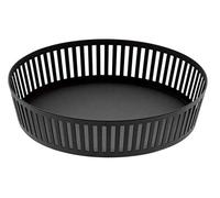 Yamazaki 3814 Tower Fruit Basket Wide, Black, Steel, 25 x 25 x 5.5 cm