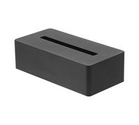 Yamazaki Boîte à mouchoirs Tower 4216 – Acier noir – 26,5 x 13,5 x 7,5 cm