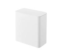 YAMAZAKI 4266 Tower Boîte de Rangement magnétique pour Accessoires de lessive, Blanc, Résine ABS/Aimant/Silicone, Minimaliste, 9,5 x 17 x 17 cm (L x L x H)