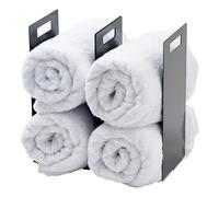 Yamazaki 4317 Tower Towel Organizers (Set of 2), Black, Steel, 14.5 x 14.5 x 30 cm